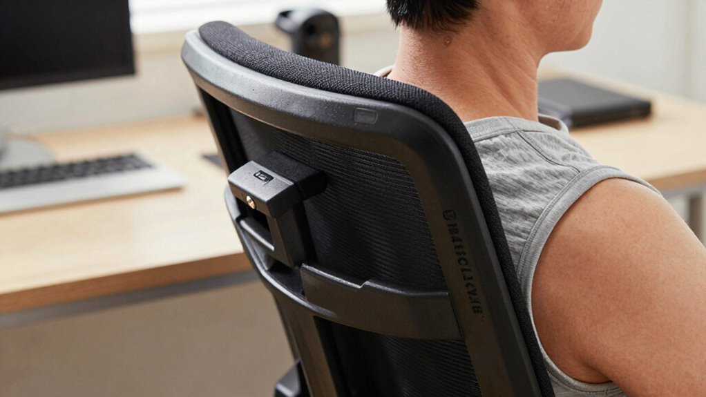 adjust armrests for comfort