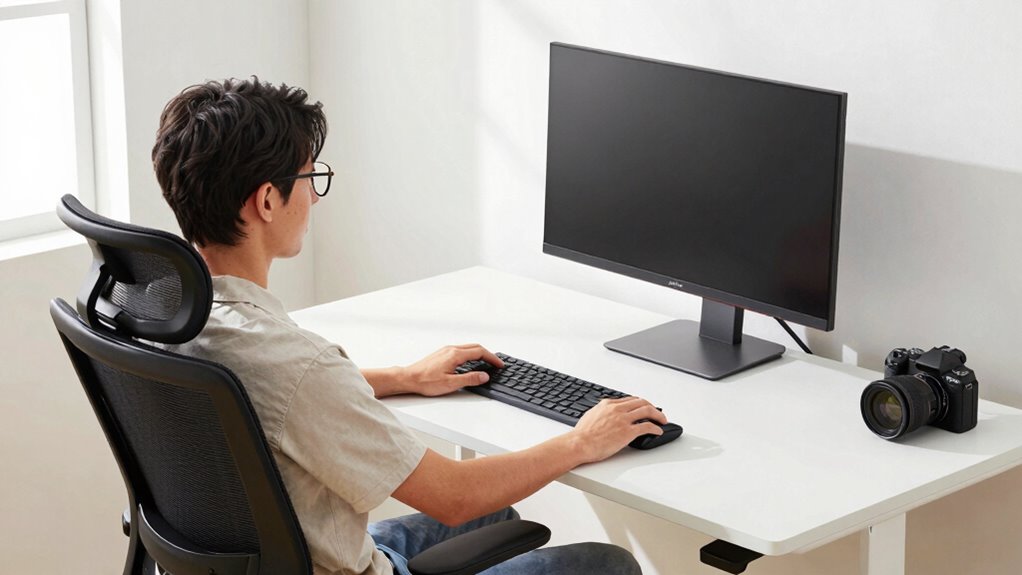 adjust chair and desk height