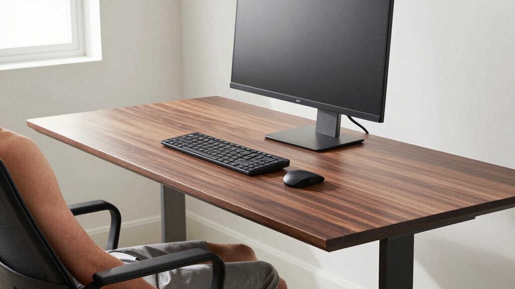 adjust desk and monitor height