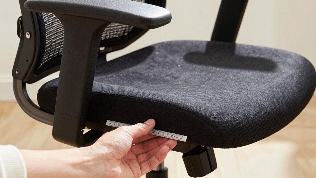 adjust seat depth properly