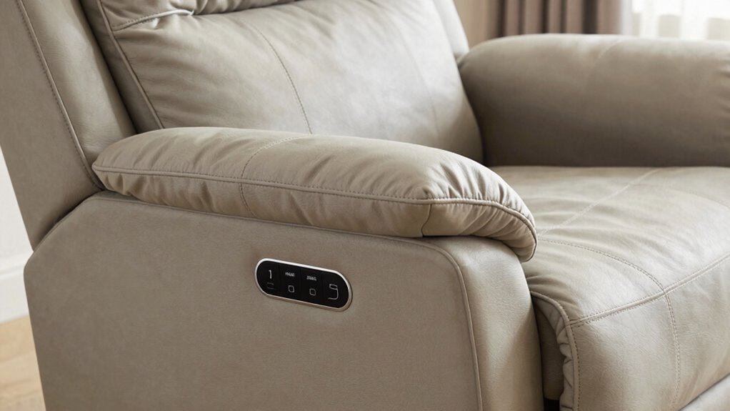 adjust seat leg rest controls