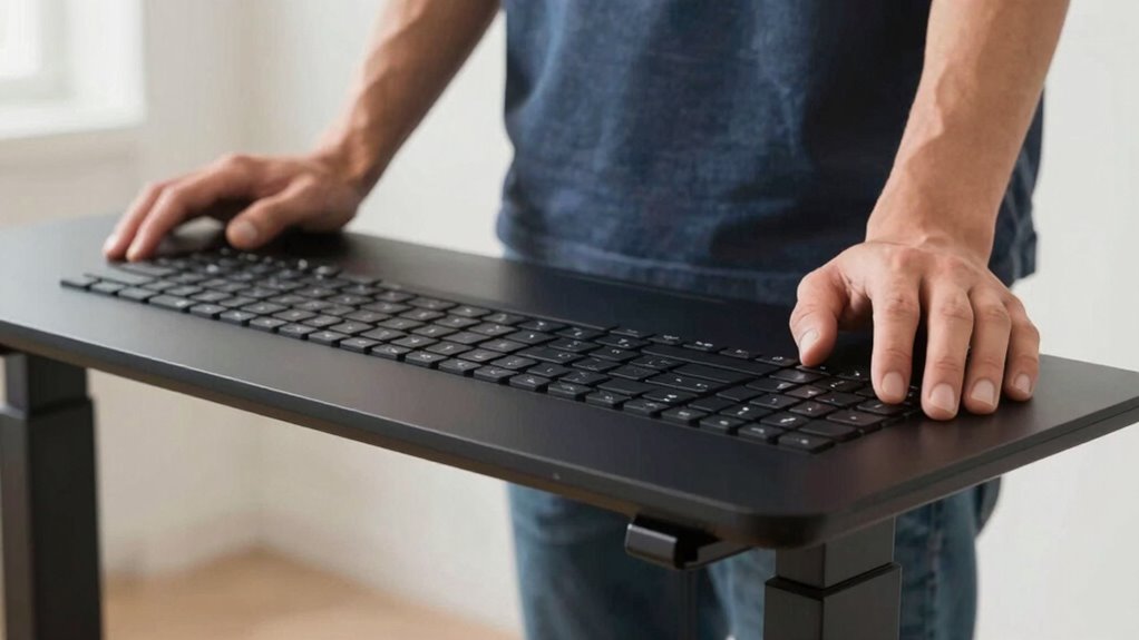 adjustable ergonomic workspace setup