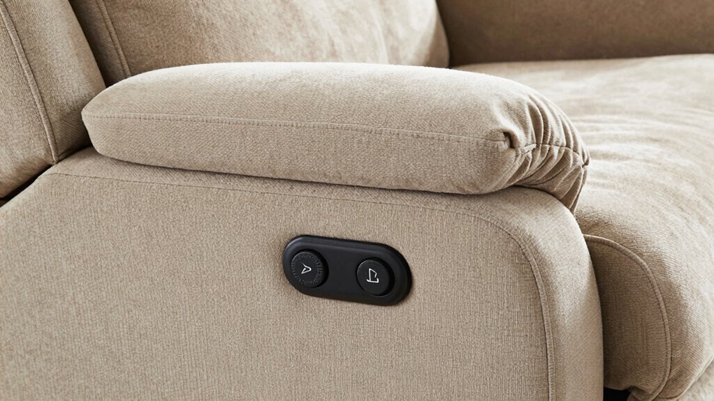 adjustable intuitive recliner controls
