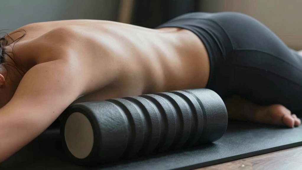 cautious lower back foam rolling