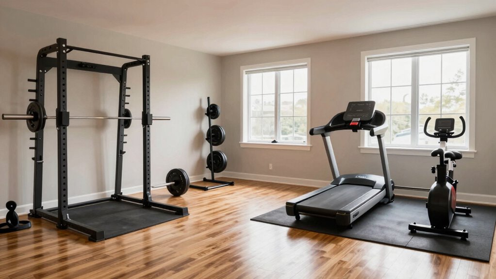 clear organized workout zones