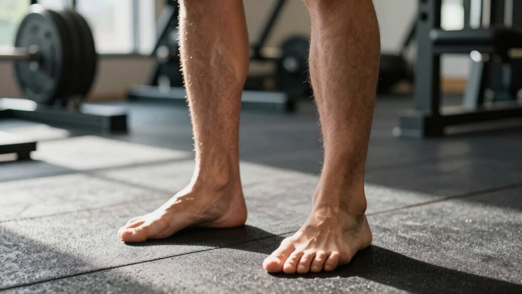 controlled mindful calf raises