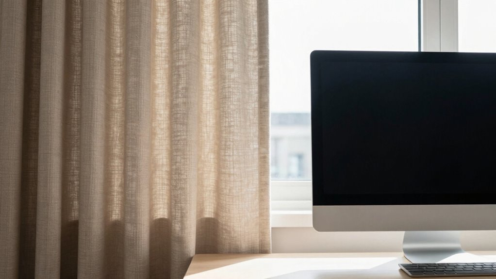 curtains blinds glare reduction