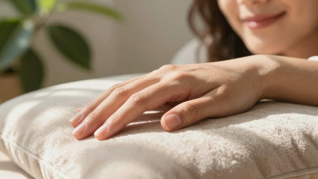 deep breathing and stretching