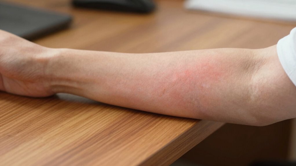 desk edge forearm support