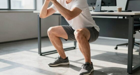 desk squats for knee health