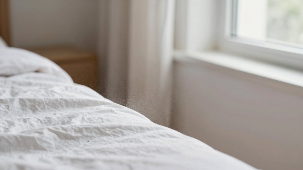 dust accumulates from indoor activities