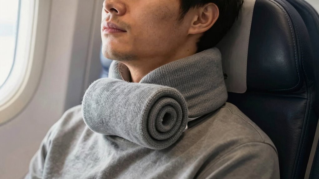 easy neck stretches during flights