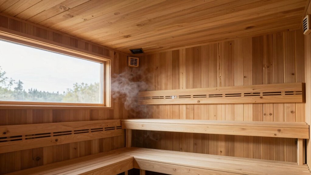 ensure proper sauna ventilation