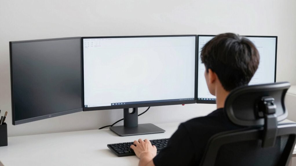 ergonomic ultrawide workspace setup