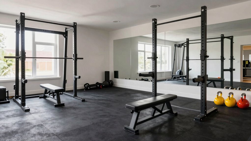 flexible organized workout space