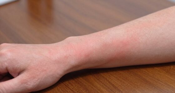 forearm irritation from desk