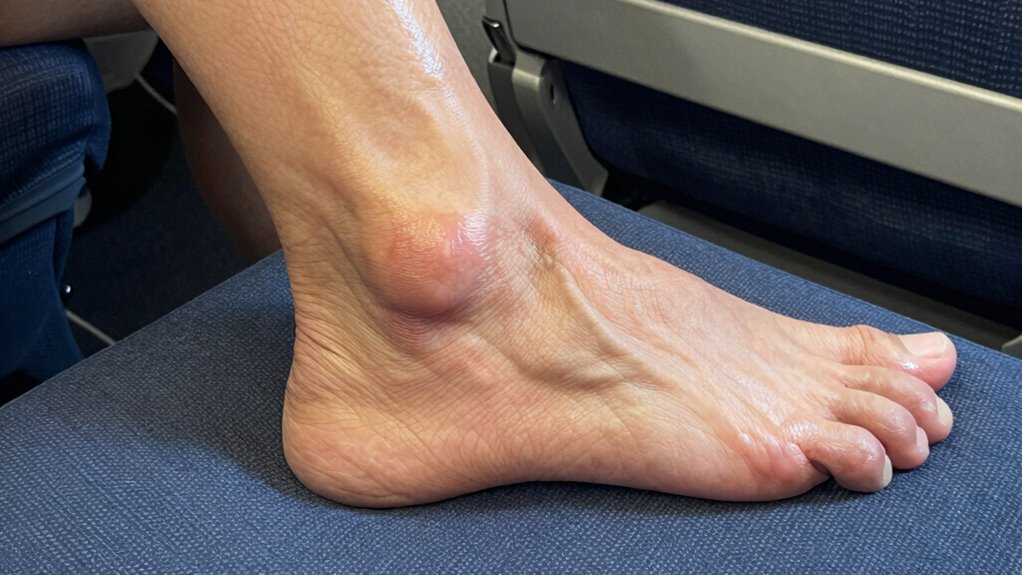 identify swelling and discomfort