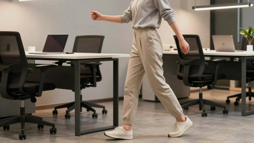 incorporate arm swings regularly