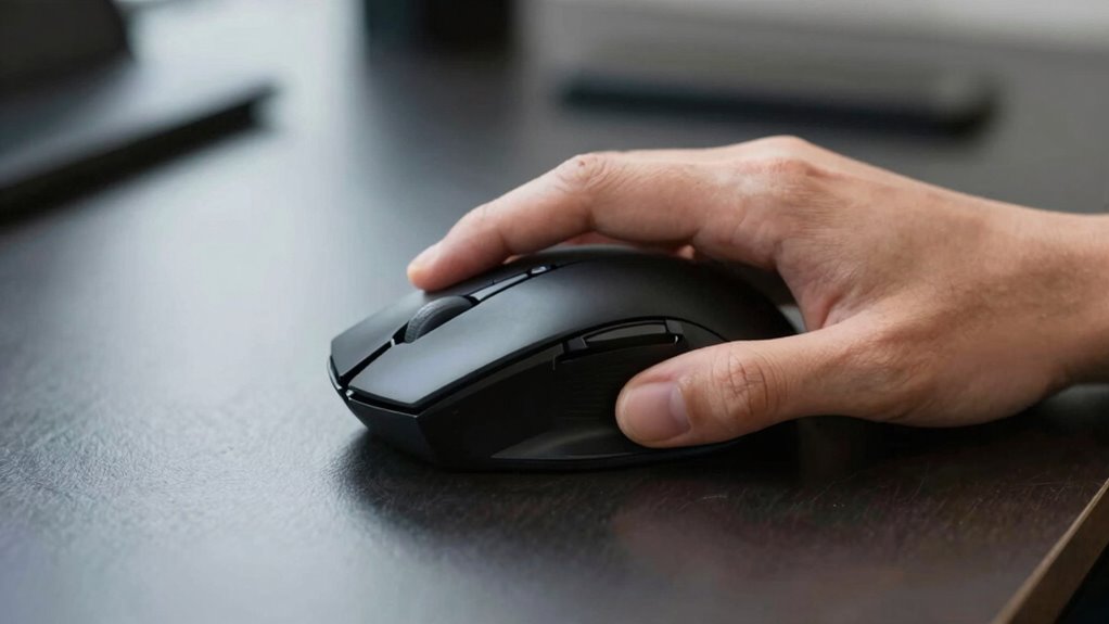 incorrect mouse and desk setup