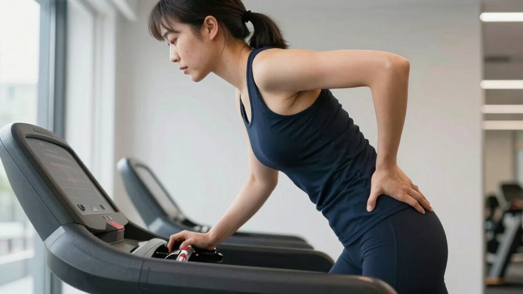 incorrect treadmill desk posture