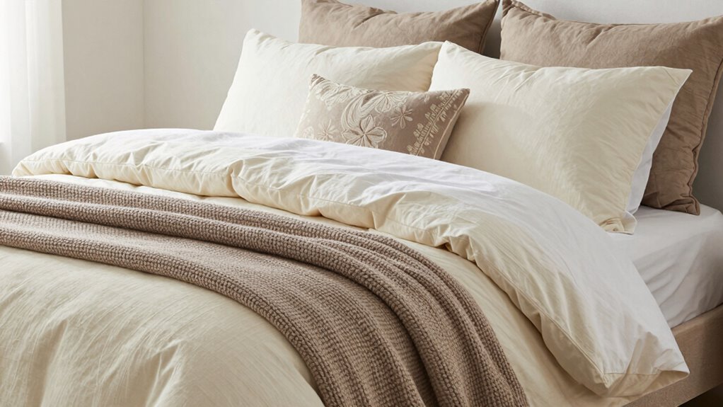 layered bedding for comfort