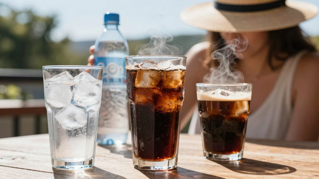 limit alcohol caffeine dehydration