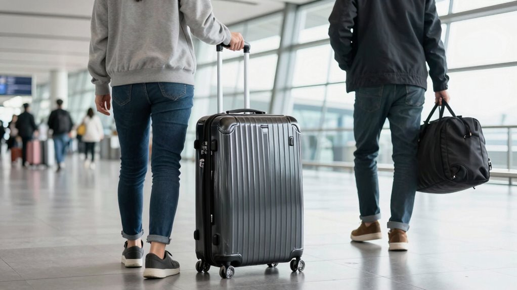 luggage choice affects travel effort