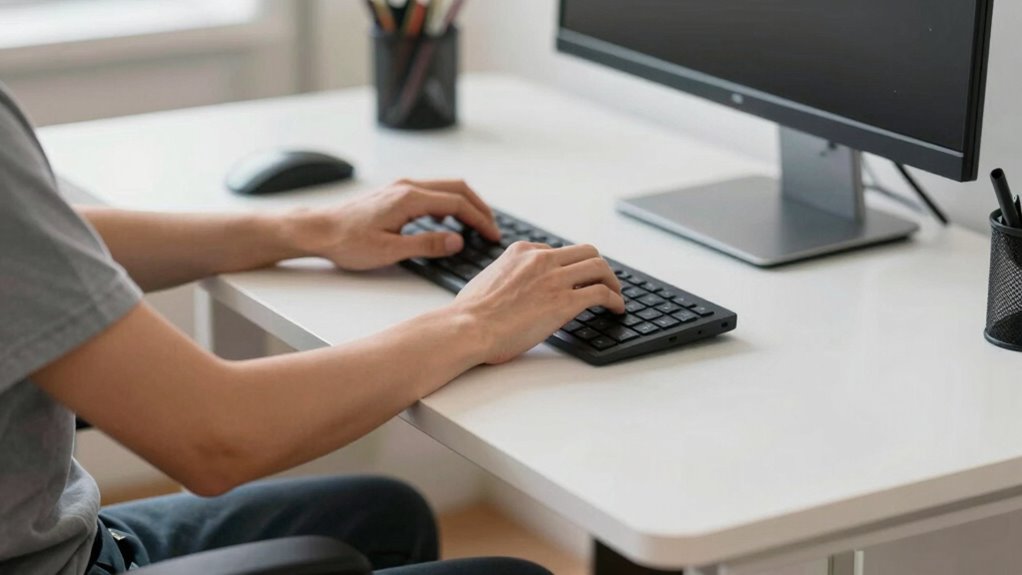 maintain neutral forearm posture