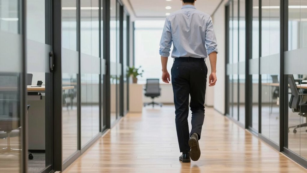 maintain upright ergonomic posture