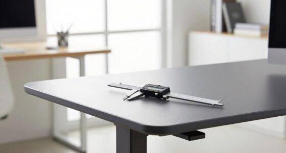 measure desk height precisely