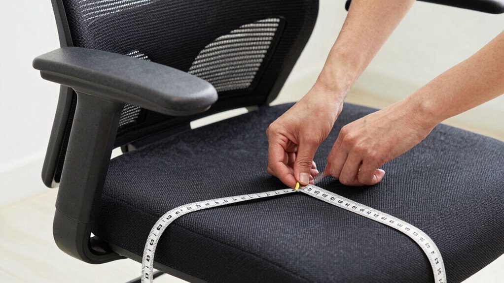 measure seat and back