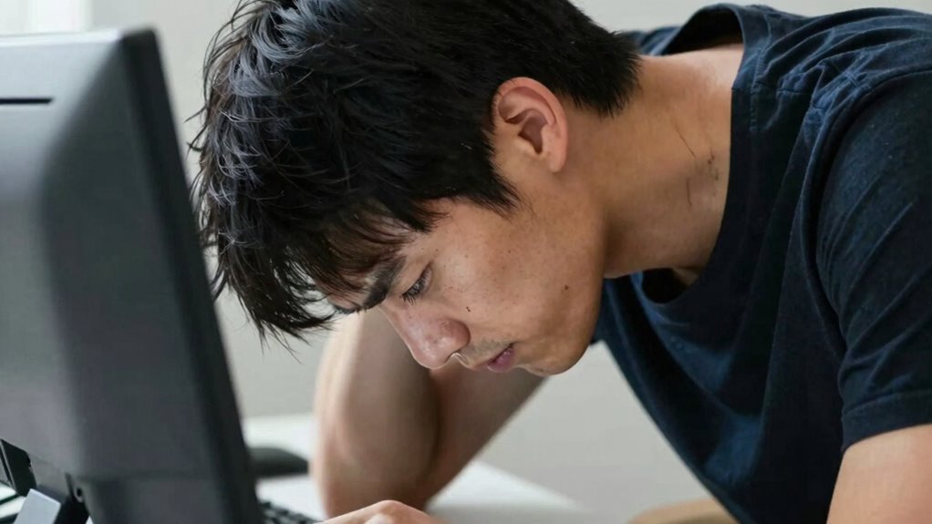 monitor height affects neck health