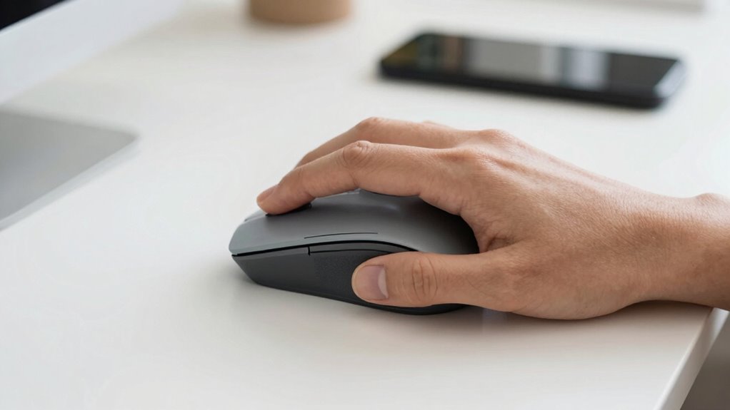 mouse grip influences comfort