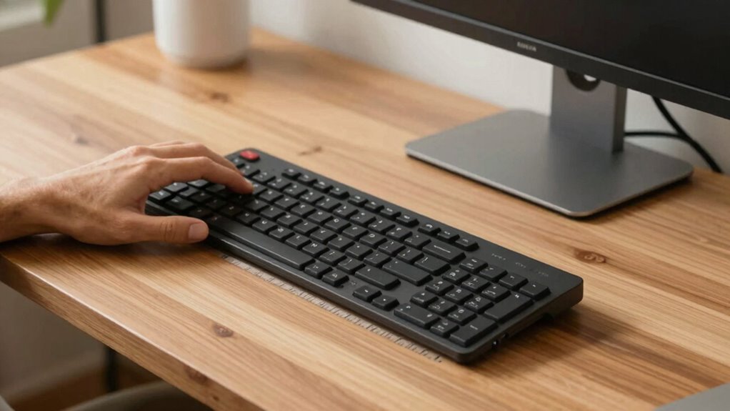 optimal keyboard ergonomic positioning