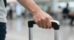 optimal luggage wrist angle