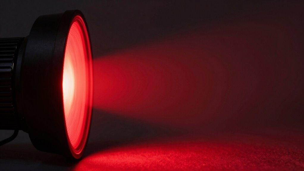 optimal red light device distance