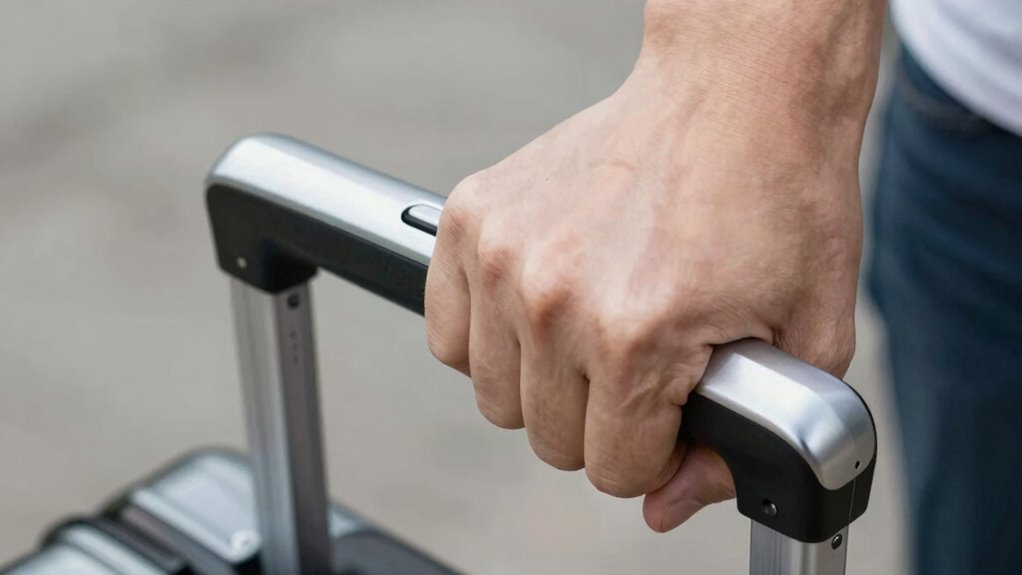 optimize luggage handle ergonomics