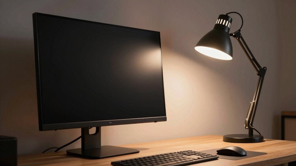 optimize monitor and lighting