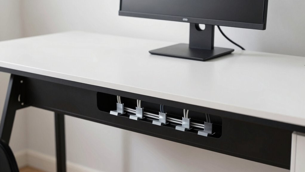 organize cables for space