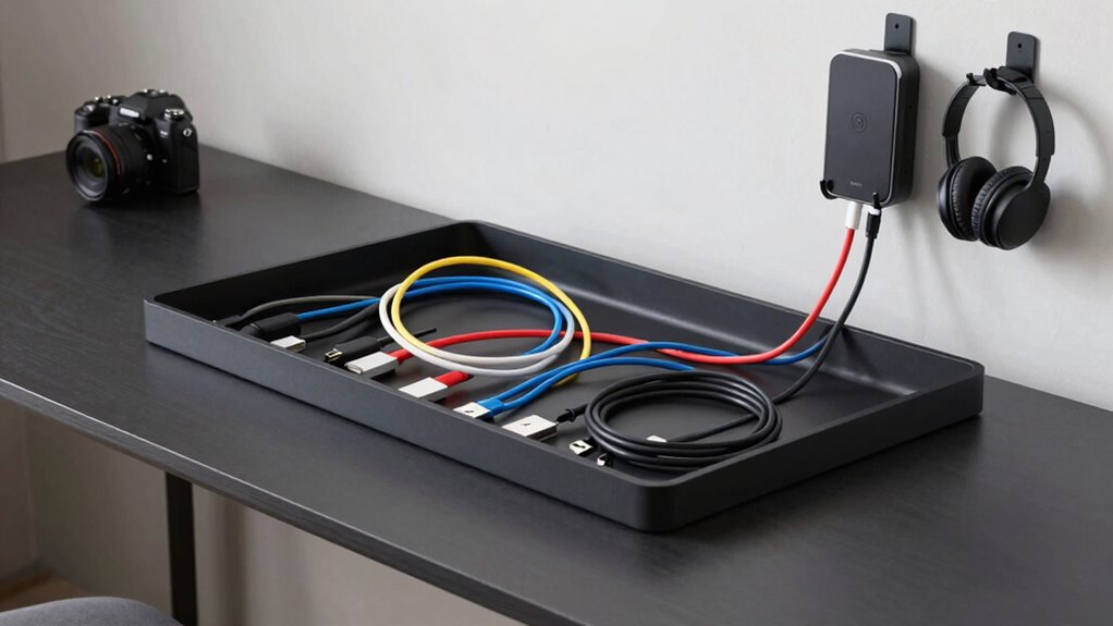 organized accessible cable management