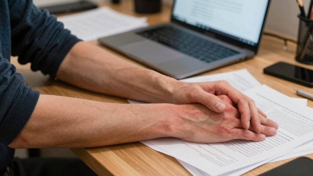 poor ergonomic workspace setup