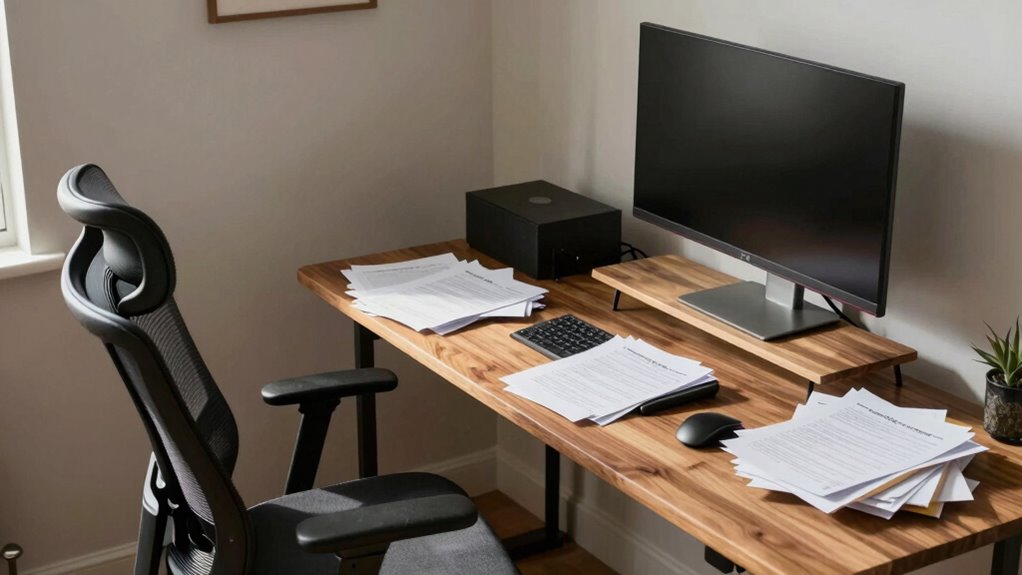 prioritize ergonomic workspace setup