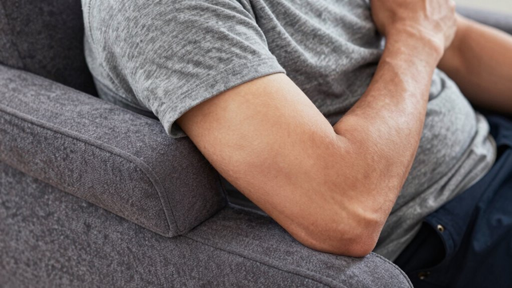 proper armrest fit prevents shoulder strain