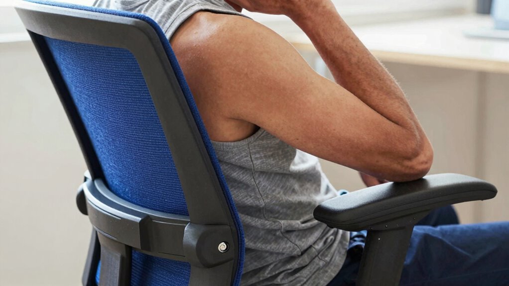 proper armrest height support