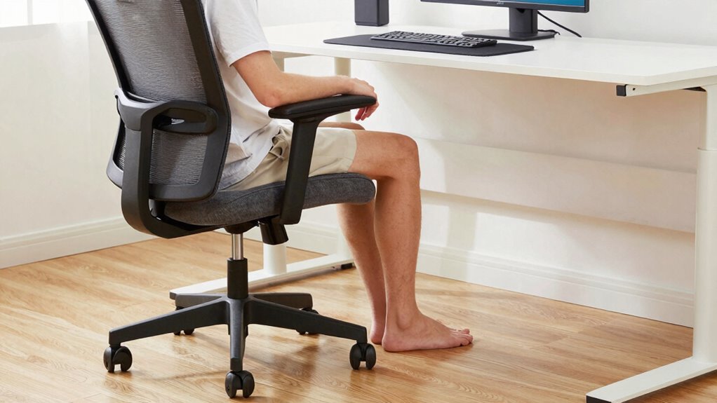 proper chair and foot positioning