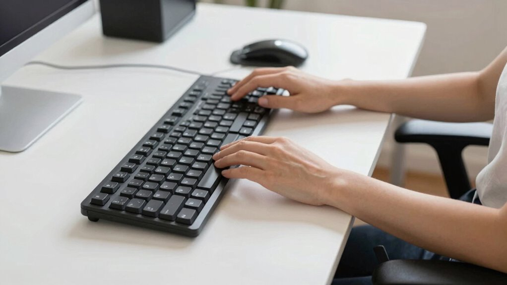 proper ergonomic desk setup