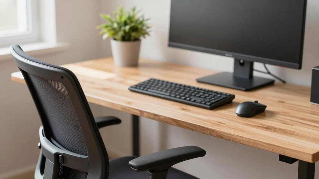 proper monitor and chair setup