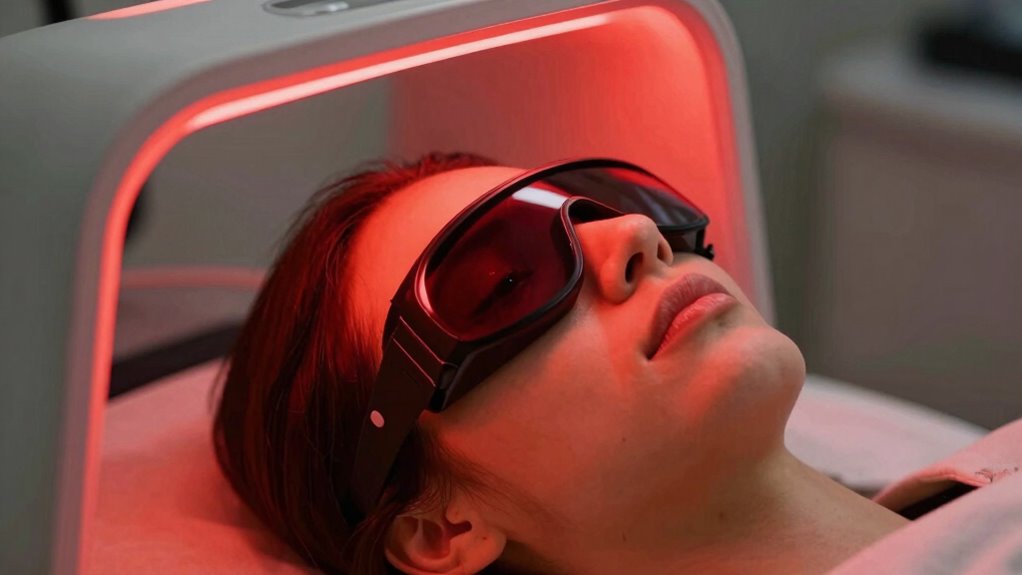 protect eyes during therapy