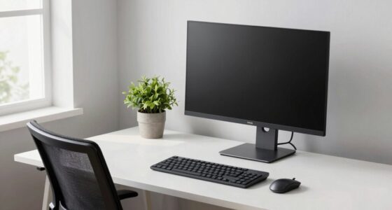 quick ergonomic desk setup