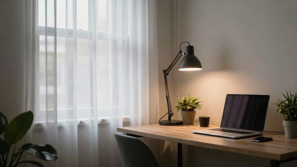 rearrange furniture to reduce glare